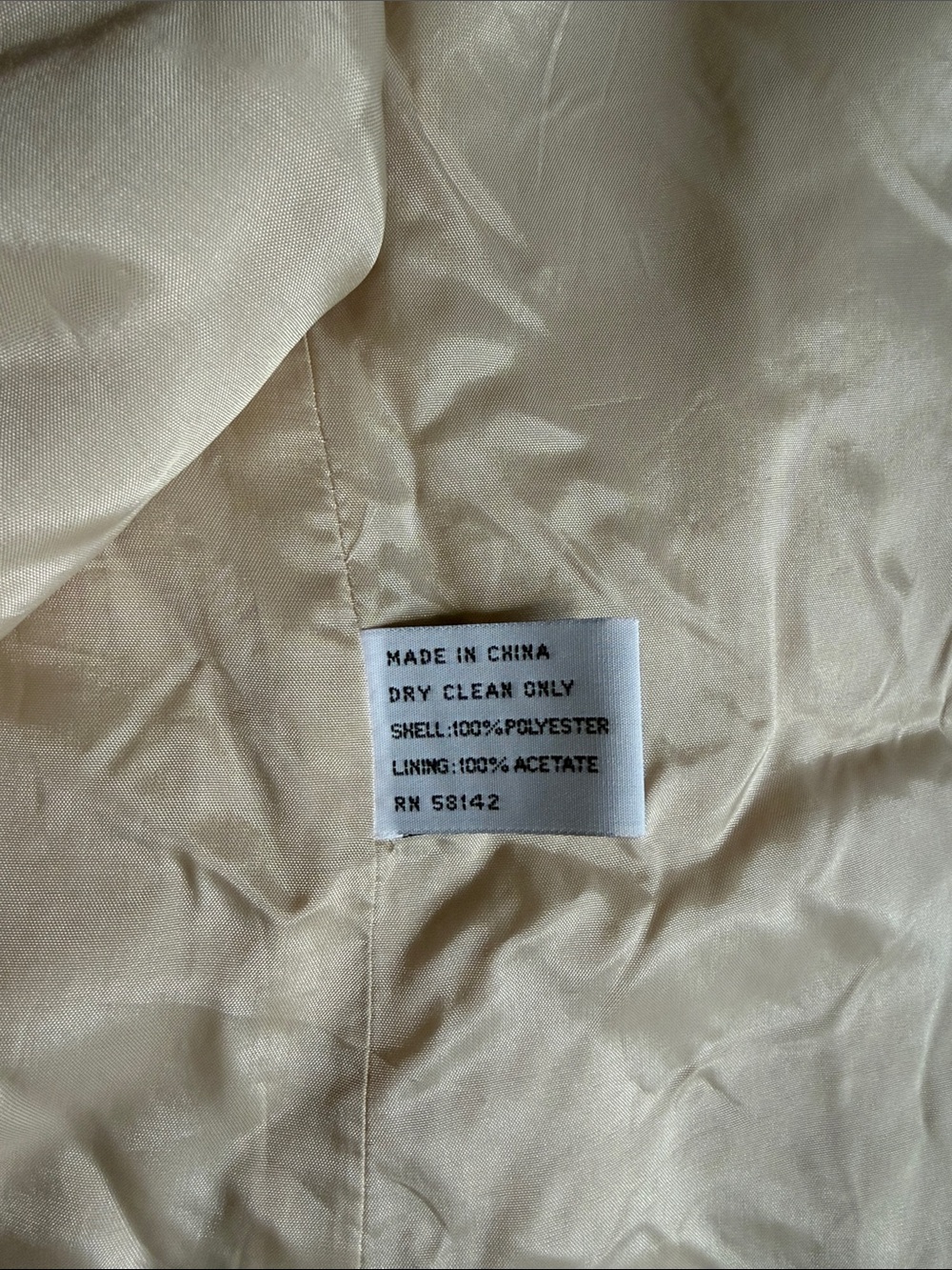 Talbots Cream Dress with Matching Jacket - Picture 8 of 8